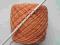 WŁÓCZKA  BAWEŁNA  100%  pomarańczowa  60  dkg