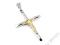 Krzyż srebrny, pozłacany duży