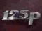 Fiat 125p -logo chrom