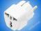 Adapter Przejsciowka wtyk PL gnia UK USA + uziem