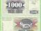 Bośnia i Hercegowina , 1000 Dinara 1992 ,P15 , UNC