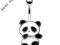 KOLCZYK DO PĘPKA RUCHOMA PANDA