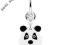 KOLCZYK DO PĘPKA RUCHOMA OZDOBA PANDA