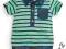 aganar2 NEXT 897-035 POLO ROMPER GREEN HIT 6-9 MC
