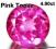 Śliczny Natur Pink Topaz 4.90CT Bryl 10.2mm OKAZJA