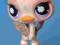 Littlest Pet Shop LPS Figurka PTAK PTASZEK struś