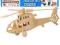 PUZZLE DREWNIANE 3D HELIKOPTER ŚMIGŁOWIEC WOJSKOWY