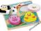 TIDLO drewniane PUZZLE sensoryczne FARMA 12m