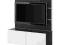 IKEA BESTA TV/kombinacja regałowa czarnobrąz/biały
