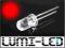 50x LED 5mm CZERWONA 1.500mcd 15st od LUMI-LED