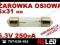 żarówka osiowa rurkowa 6x31mm 6,3V 0,25A 250mA