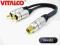 adapter 2 wtyki RCA na gniazdo RCA chinch VITALCO