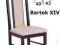 Krzesło BARTEK XIV, SOLANO stoły i krzesła