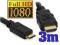092 KABEL MINI HDMI - HDMI 3m GOLD 1,4b HD GRATIS
