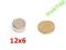 MAGNES NEODYMOWY 12x6 MAGNES WALCOWY 12/6 NdFeB
