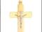 ZŁOTY 585 DUŻY MASYWNY KRZYŻ KRZYŻYK 3,66 x 2,41cm