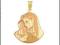 ZŁOTY MEDALIK pr.585 MATKA BOSKA gustowny