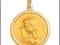 DUŻY ZŁOTY pr.585 OKRĄGŁY MEDALIK MATKA BOSKA