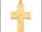 ZŁOTY 585 DUŻY MASYWNY KRZYŻ KRZYŻYK 3,0 x 1,9cm