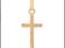 ZŁOTY 585 KRZYŻ * CROSS * KRZYŻYK 1,0 x 2,0 cm