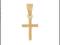 ZŁOTY 585 PROSTY DELIKATNY KRZYŻ KRZYŻYK 1,3x0,8cm