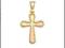 ZŁOTY KRZYŻ KRZYŻYK 585 ZŁOTO 1,9x1,3 ++GRAWER++