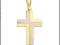 ZŁOTY KRZYŻ KRZYŻYK 585 ZŁOTO 1,9x1,3 ++GRAWER++