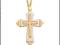 ZŁOTY KRZYŻ KRZYŻYK ZŁOTO 585 NA KOMUNIĘ CHRZEST