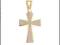 ZŁOTY DUŻY KRZYŻ KRZYŻYK 585 ZŁOTO 1,65 cm +GRAWER