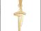 ZŁOTY 585 KRZYŻ KRZYŻYK KOMUNIA CHRZEST ZŁOTO 585