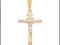 ZŁOTY pr.585 KRZYŻ JEZUS KRZYŻYK ZE ZŁOTA pr.585