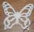 motyle ażurowe wz2 kolor ecru biały 3szt