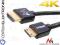 Przewód Kabel HDMI-miniHDMI SLIM 1.4 3D GOLD 0.5m