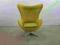 Fotel Egg Chair 75 krótki włos musztardowy!!