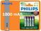 `4 akumulatorki Philips HR03 AAA 1000 mAh