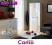 SZAFA LOGO; CAMA;LUNA SONOMA/ BIAŁY W. POŁYSK RATY