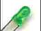 ART Diody LED 3mm GREEN 0,1cd/60'  Cena za 100szt