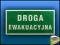 znak bezpieczeństwa DROGA EWAKUACYJNA tablica bhp