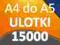 ULOTKI A4 SKŁADANE do A5 15000 PREMIUM 170g
