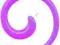 Spirala do ucha 2mm fioletowa akrylowa - piercing