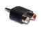 Adapter 3.5 mm Męski Jack Wtyk -> 2x RCA Cinch