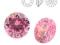 Cyrkonia (Cubic Zircon) RD II 2,0 mm Pink 10 szt.