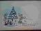 CHOINKA ZIMA BOŻE NARODZENIE 1954 R [01930]