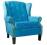 FOTEL CHESTERFIELD niebieski DESIGN krzesła meble