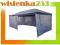 X14 PAWILON HANDLOWY ogrodowy namiot 3X6 M blue