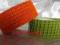 WSTĄŻKA SIATKOWA, POMARAŃCZ oliwka 4,5CM - 1METR