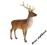 Jeleń naturalnej Wielkości do ogrodu 225cm duży