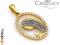 ZŁOTY MEDALIK Z CYRKONIAMI AlleZloto_pl Wysyłka24h