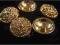 GUZIKI OZDOBNE 28mm. ZŁOTE
