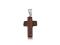 Zawieszka krzyżyk czerwone tygrysie oko ZA0312